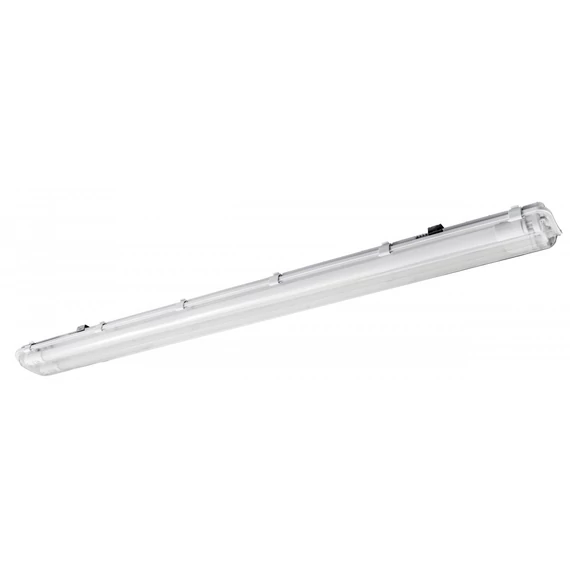 GTV Por- és páramentes LED armatúra, 2x18W, 2x1800 lm, IP65, 4000K, sug.szög:120°, G13,120cm,ABS/PS, (GTV-LD-HR2X18W12-30)
