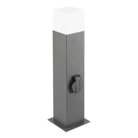 GTV Kerti lámpatest LARGO, max 15W, IP44, 220-240V/AC, E27, aluminium+PC (GTV-OS-LARGP40G-30)