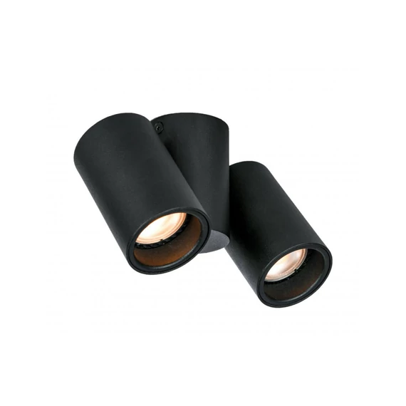 GTV Mennyezeti lámpatest LUPO, 2xGU10, max.20W, IP20, 220-240V/AC, fekete (GTV-OS-LUP-2GU10-10)