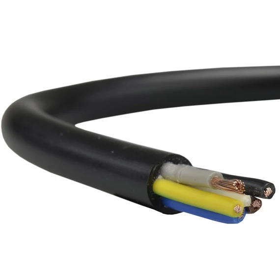 H05VV-F 5G 0,75 fekete (ring), MT 5x0,75 (300/500V) hajlékony tömlővezeték (20210441)