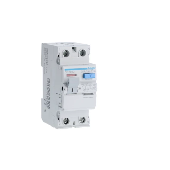 HAGER Fi-relé, 2P, 25A, 100mA, AC (CE226J)
