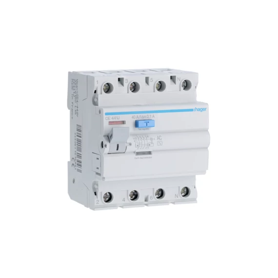 HAGER Fi-relé, 4P, 40A, 100mA, AC (CE441J)