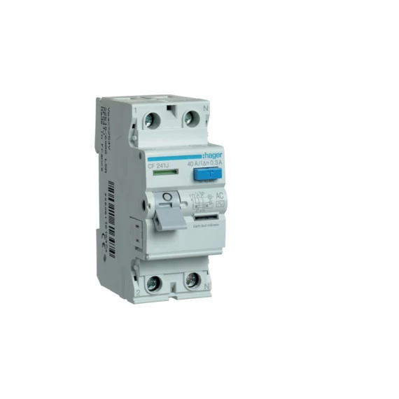 HAGER Fi-relé, 2P, 40A, 300mA, AC (CF241J)