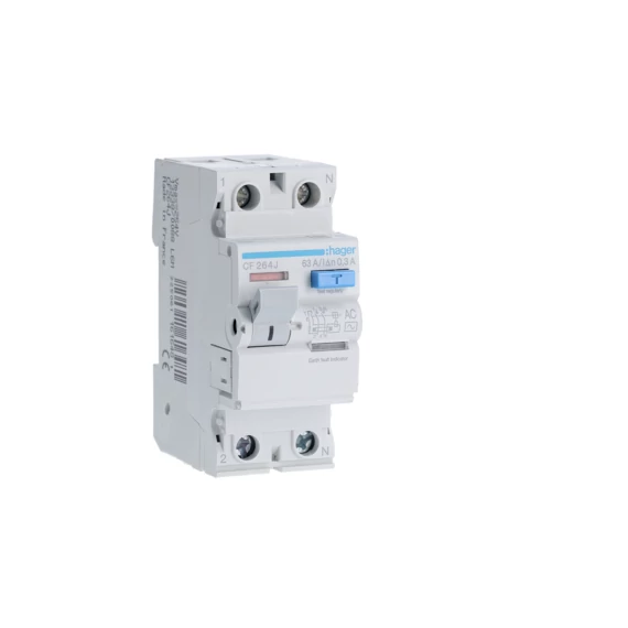 HAGER Fi-relé, 2P, 63A, 300mA, AC (CF264J)