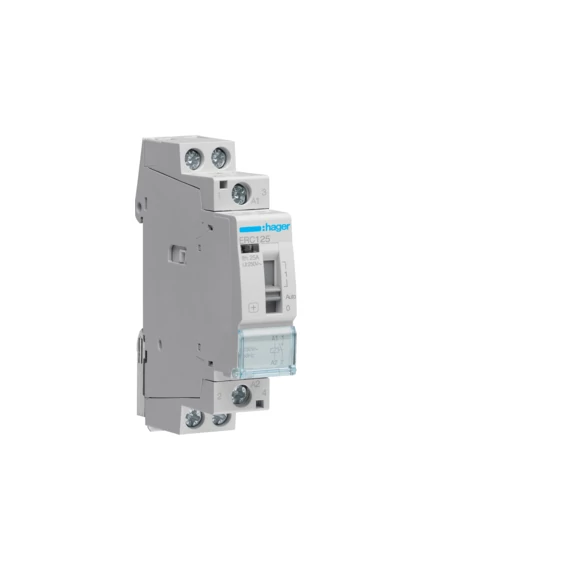 HAGER Mágneskapcsoló, 1Z, 25A, 230V AC, I-0-II, moduláris (ERC125)