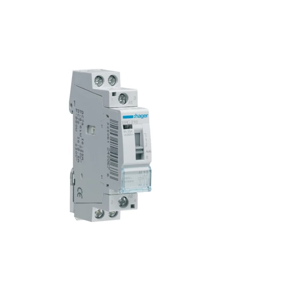 HAGER Mágneskapcsoló, 2Z, 16A, 230V AC, I-0-II, moduláris (ERC216)