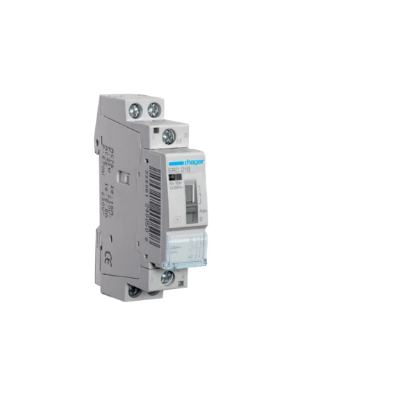 HAGER Mágneskapcsoló, 1Z+1NY, 16A, 230V AC, I-0-II, moduláris (ERC218)
