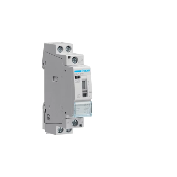 HAGER Mágneskapcsoló, 2Z, 25A, 230V AC, I-0-II, moduláris (ERC225)