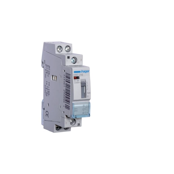 HAGER Mágneskapcsoló, 2Z, 16A, 24V AC, I-0-II, moduláris (ERD216)