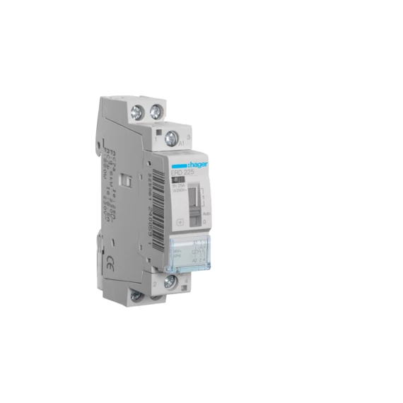 HAGER Mágneskapcsoló, 2Z, 25A, 24V AC, I-0-II, moduláris (ERD225)