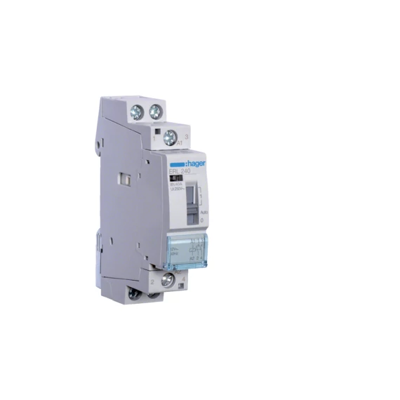 HAGER Mágneskapcsoló, 2Z, 40A, 12V AC, I-0-II, moduláris (ERL240)