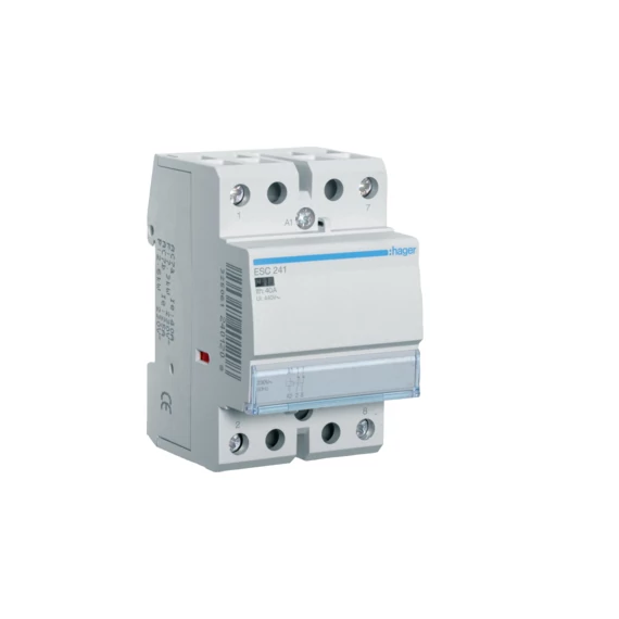 HAGER Mágneskapcsoló, 2NY, 40A, 230V AC, moduláris (ESC241)