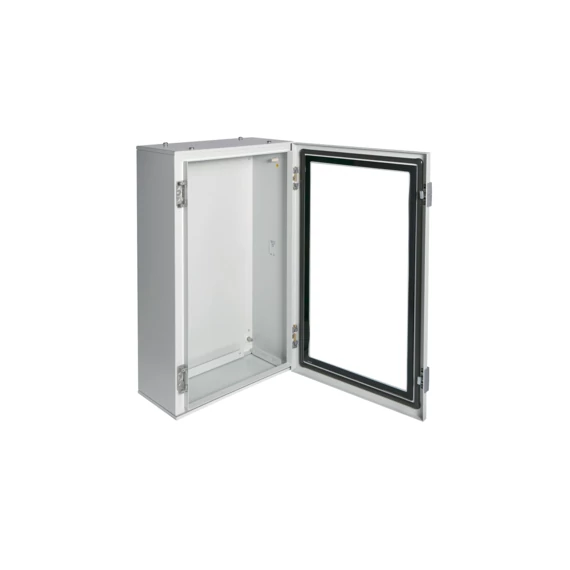 HAGER Orion Plus fémszekrény, IP65, átlátszó ajtós, 650x400x200mm (FL167A)