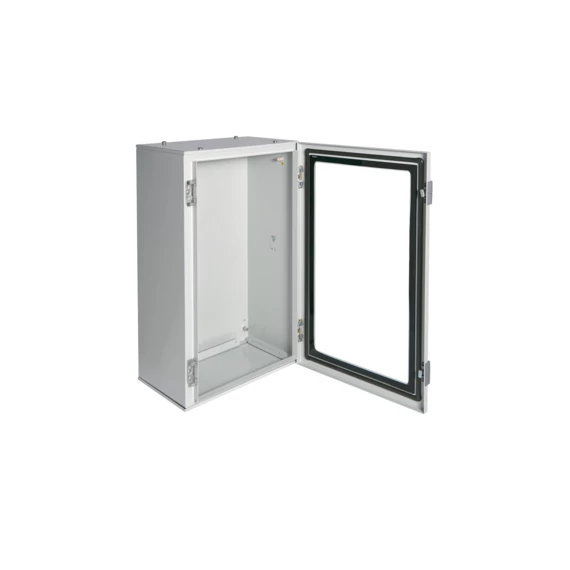 HAGER Orion Plus fémszekrény, IP65, átlátszó ajtós, 650x400x250mm (FL168A)