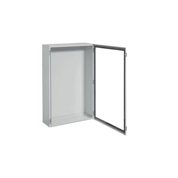 HAGER Orion Plus fémszekrény, IP65, átlátszó ajtós, 1250x800x300mm (FL180A)