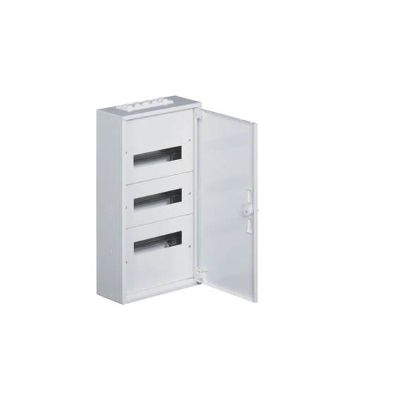 HAGER Univers mezős elosztó, falon kívüli, maszkolt, IP30, 36M, N+PE, I.év.oszt. 641x355x150mm (FW312WT)
