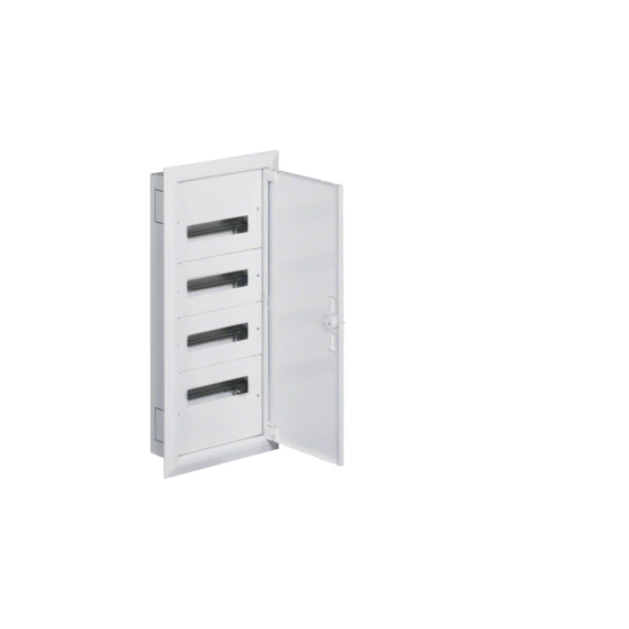 HAGER Univers mezős elosztó, süllyesztett, maszkolt, IP30, 48M, N+PE, I.év.oszt. 770x334x110mm (FW412FT)