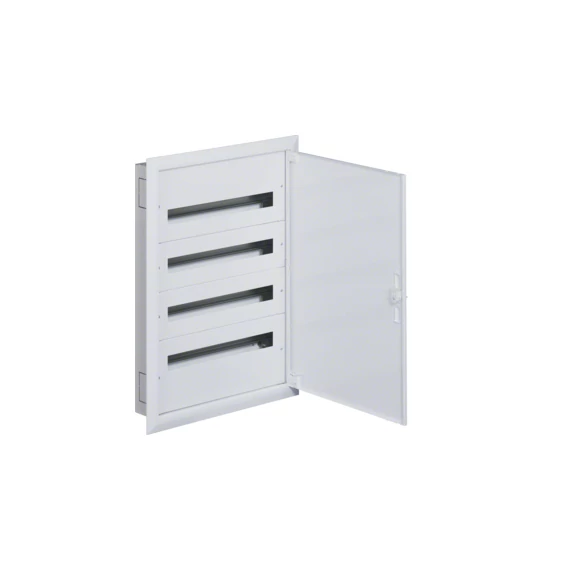 HAGER Univers mezős elosztó, süllyesztett, maszkolt, IP30, 96M, N+PE, I.év.oszt. 770x550x110mm (FW424FT)