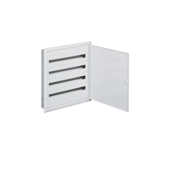 HAGER Univers mezős elosztó, süllyesztett, maszkolt, IP30, 144M, N+PE, I.év.oszt. 770x766x110mm (FW436FT)