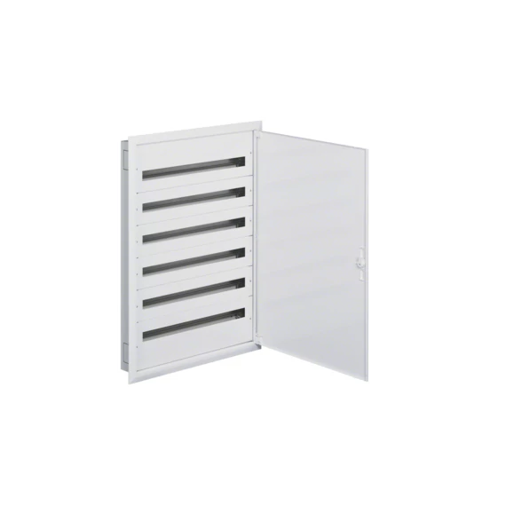 HAGER Univers mezős elosztó, süllyesztett, maszkolt, IP30, 216M, N+PE, I.év.o. 1070x766x110mm (FW636FT)