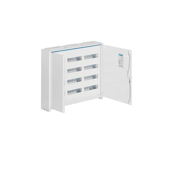 HAGER Univers mezős elosztó, falon kívüli, maszkolt, IP44, 144M, N+PE,II.év.o. 650x800x161mm (FWB43)