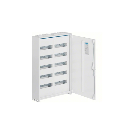 HAGER Univers mezős elosztó, falon kívüli, maszkolt, IP44, 120M, N+PE,II.év.o. 800x550x161mm (FWB52)