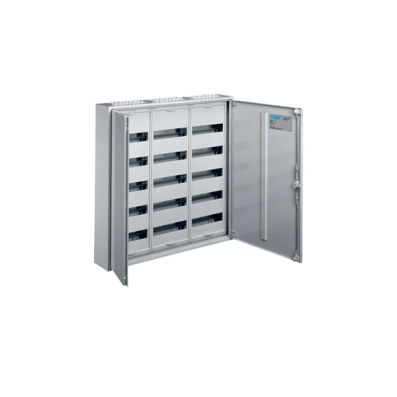 HAGER Univers mezős elosztó, falon kívüli, maszkolt, IP44, 180M, N+PE, II.év.o. 800x800x161mm (FWB53)