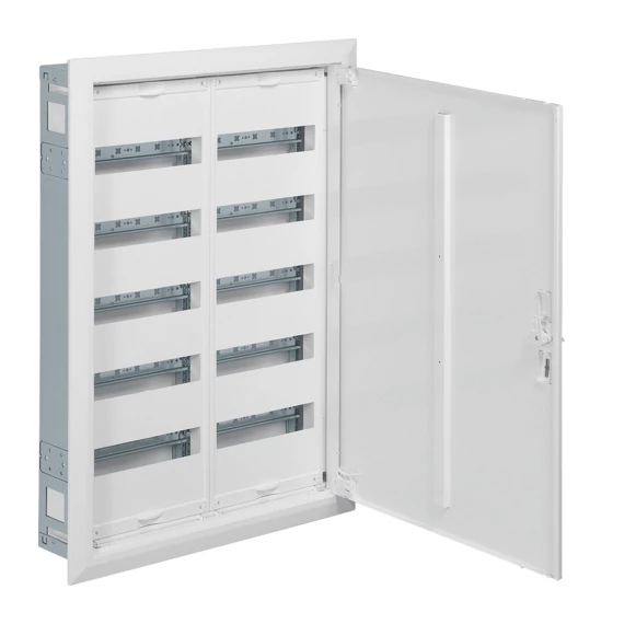 HAGER Univers mezős elosztó, süllyesztett,maszkolt, IP30, 120M, N+PE, II.év.oszt. 802x555x110mm (FWU52S)