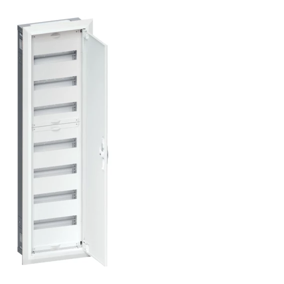 HAGER Univers mezős elosztó, süllyesztett, maszkolt, IP30, 84M, N+PE, II.év.o. 1102x305x110mm (FWU71S)