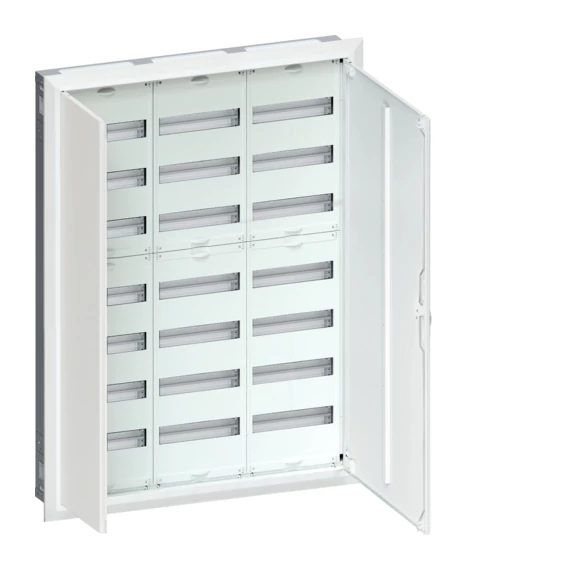HAGER Univers mezős elosztó, süllyesztett,maszkolt, IP30, 252M, N+PE, II.év.o. 1102x805x110mm (FWU73S)