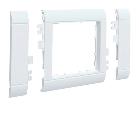 HAGER Keret 2xRJ45 Cat6-hoz 55 mm univerzális, halogénmentes, fényes fehér (GR0800A9010)