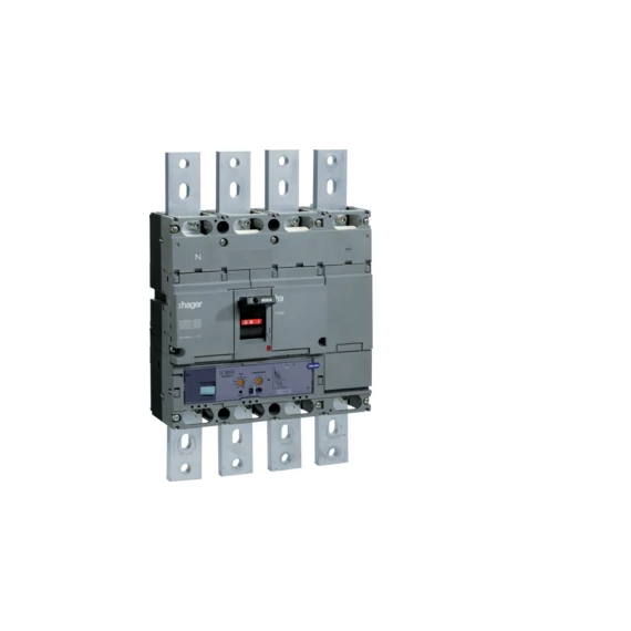 HAGER Kompakt megszakító h1000, 4P, 800A, 70kA, áll. LSI elektr. kioldóval (HEE801H)
