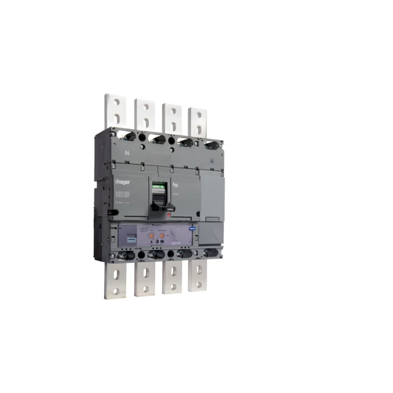 HAGER Kompakt megszakító h1000, 4P, 1000A, 70kA, áll. LSI elektr. kioldóval (HEE971H)