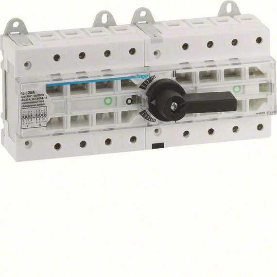 HAGER Moduláris átkapcsoló,12,5 modul, 125A (HI406R)