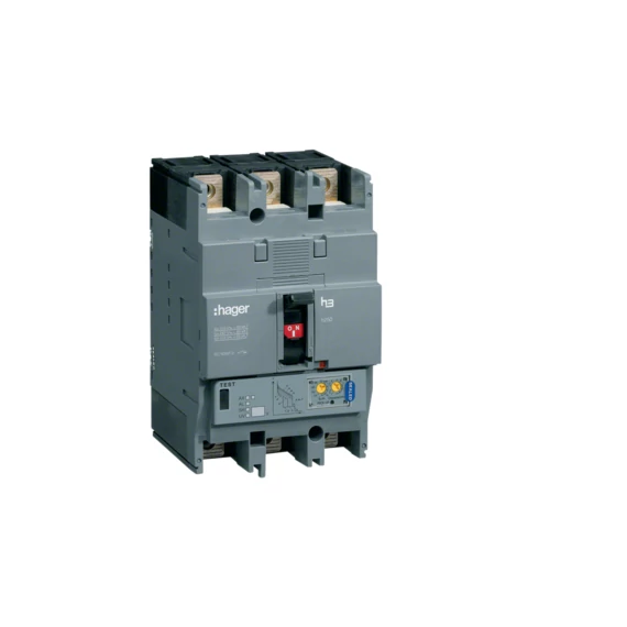 HAGER Kompakt megszakító h250, 3P, 125A, 50kA, áll. LSI elektr. kioldóval (HNC125H)
