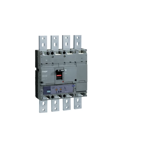 HAGER Kompakt megszakító h1000, 4P, 800A, 50kA, áll. LSI elektr. kioldóval (HNE801H)