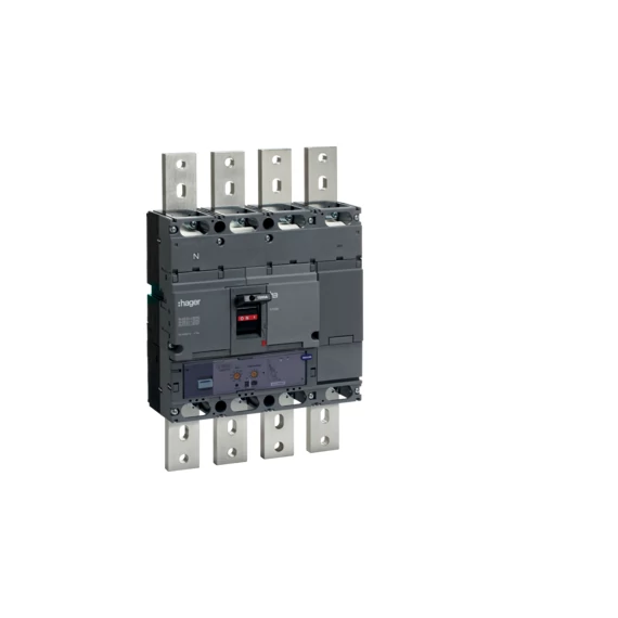 HAGER Kompakt megszakító h1000, 4P, 1000A, 50kA, áll. LSI elektr. kioldóval (HNE971H)