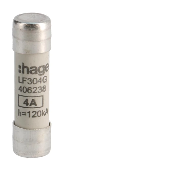HAGER Hengeres olvadóbiztosítóbetét, 10x38 mm, gG, 4 A (LF304G)