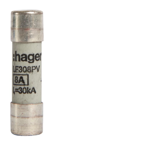 HAGER PV szolár olvadóbetét, 10x38 mm, 1000 V DC, 8A (LF308PV)