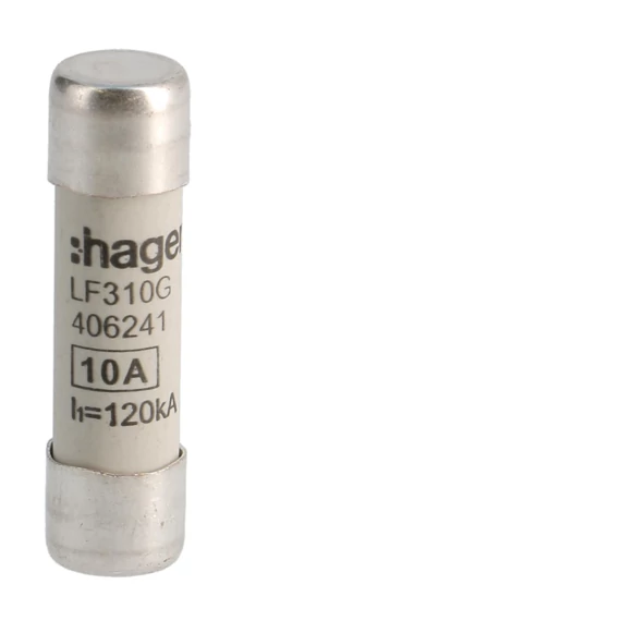 HAGER Hengeres olvadóbiztosítóbetét, 10x38 mm, gG, 10 A (LF310G)