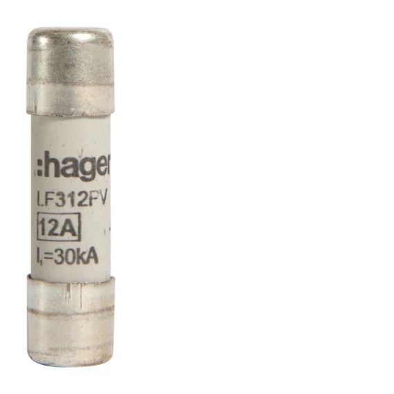 HAGER PV szolár olvadóbetét, 10x38 mm, 1000 V DC, 12A (LF312PV)