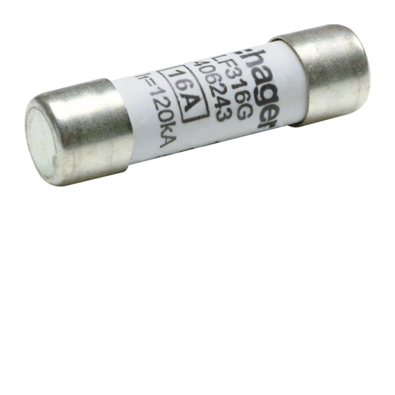 HAGER Hengeres olvadóbiztosítóbetét, 10x38 mm, gG, 16 A (LF316G)