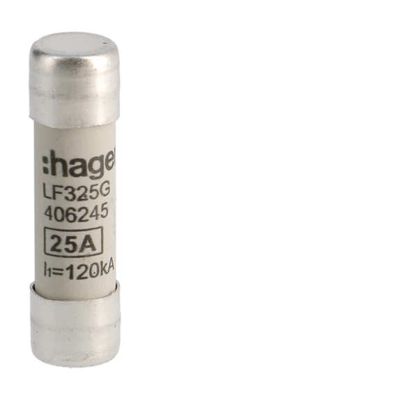 HAGER Hengeres olvadóbiztosítóbetét, 10x38 mm, gG, 25 A (LF325G)