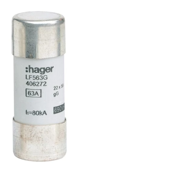 HAGER Hengeres olvadóbiztosítóbetét, 22x58 mm, gG, 32 A (LF532G)