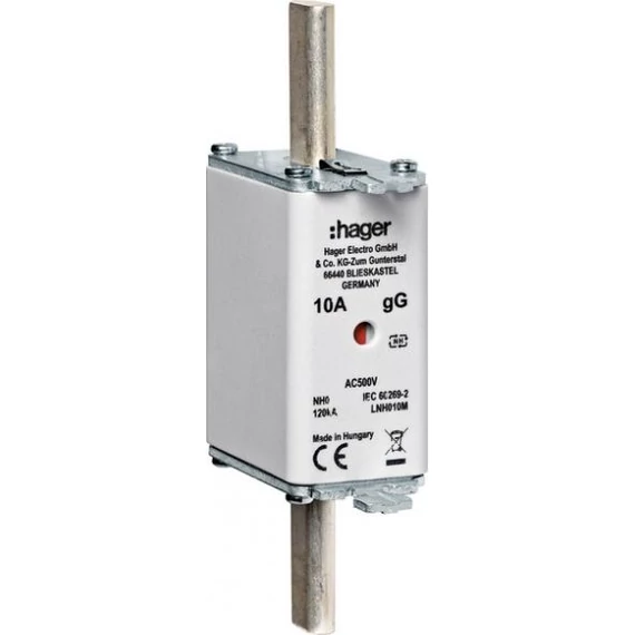 HAGER NH0 KTF/gG 40A 500V Késes biztosító (LNH040M)