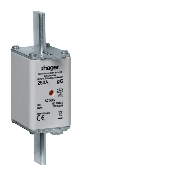 HAGER NH1 gG 250A 500V Késes biztosító (LNH1250M)