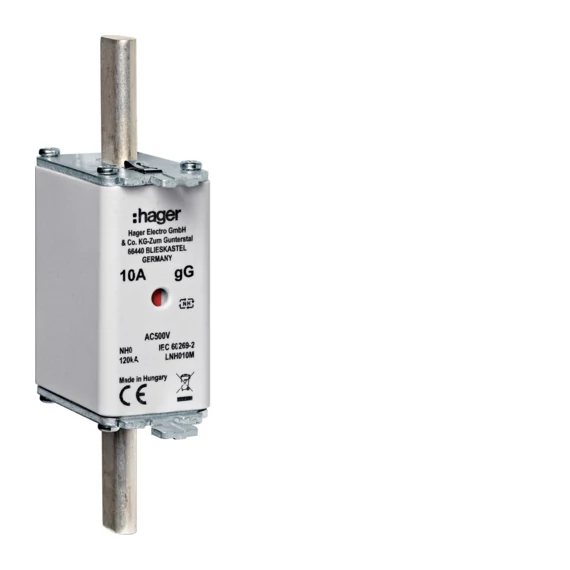 HAGER NH0 gG 125A 500V Késes biztosító (LNH125M)