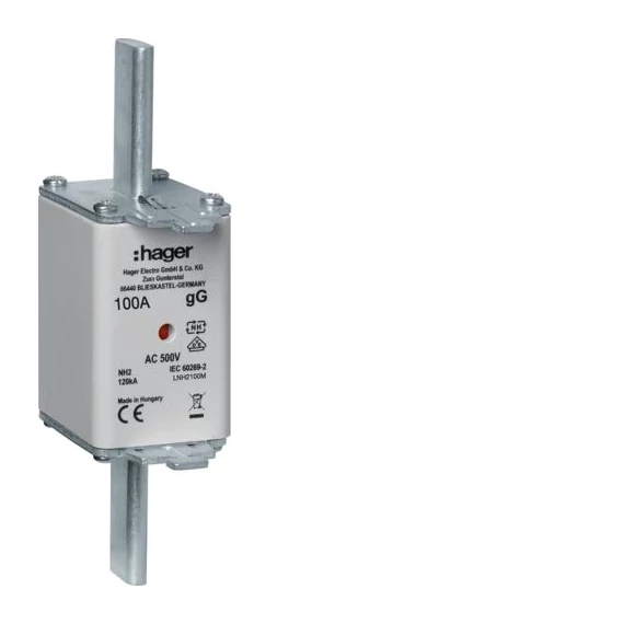 HAGER NH2C gG 100A 500V Késes biztosító (LNH2100M)