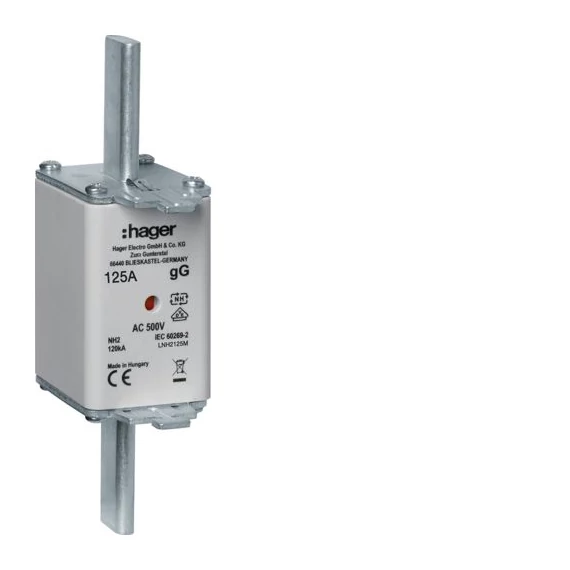HAGER NH2C gG 125A 500V Késes biztosító (LNH2125M)