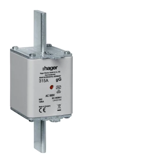 HAGER NH2 gG 315A 500V Késes biztosító (LNH2315M)